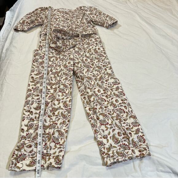Zara Girls Tie Waist Paisley Jumpsuit size 8 - Picture 11 of 11
